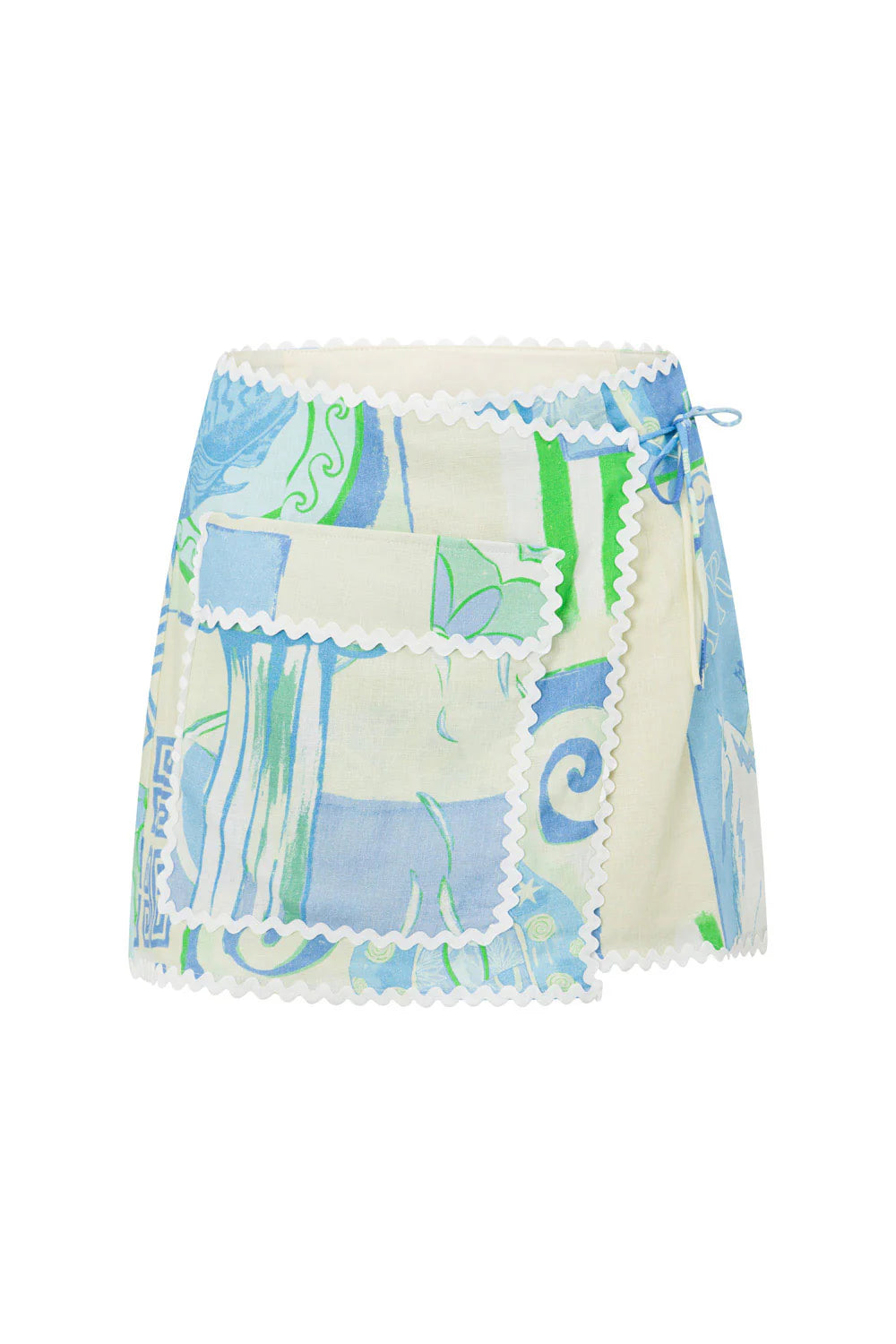 Diaz Skirt And Shirt Co-Ord Set - Theotokos Ocean